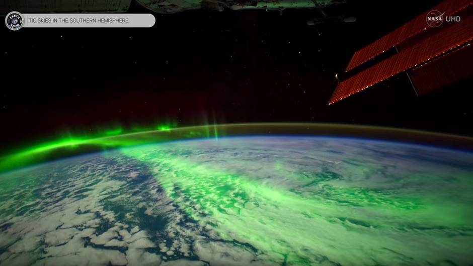 NASA veröffentlicht Video der Nordlichter aus dem All