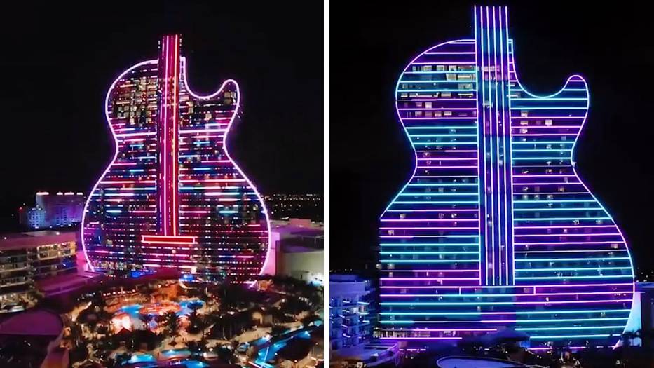 In Florida wurde das weltweit erste Hotel in Gitarrenform eröffnet
